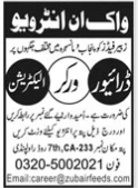 Senior Worker, Junior Worker - Rawalpindi