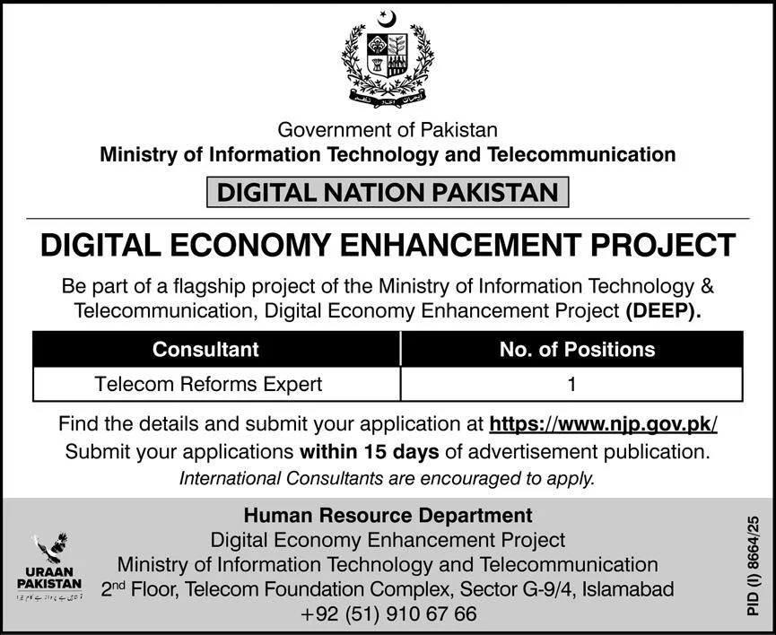 Telecom Reforms Expert - Consultant - Islamabad