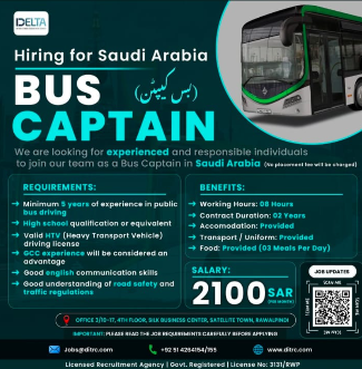 Bus Captain - Saudi Arabia - Saudi Arabia