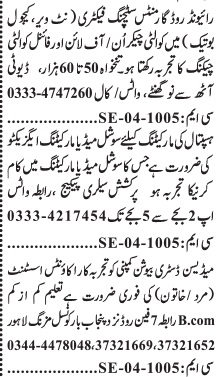 Quality Incharge Required - Teaching Factory Gujar Khan 2026 - Rawalpindi