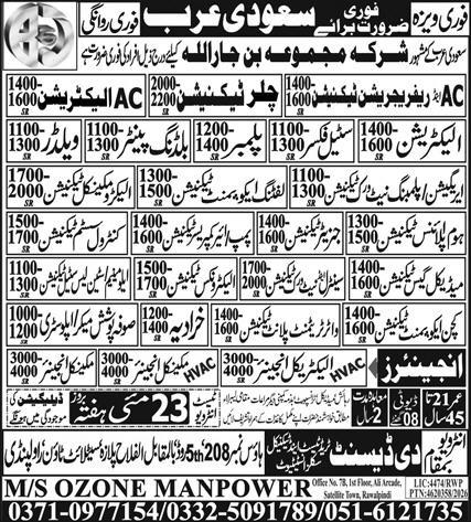 Saudi Arabia Bin Jarallah Company Technical Jobs - Saudi Arabia