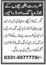 Drivers & Donkey Cart Workers Required Rawalpindi - Rawalpindi