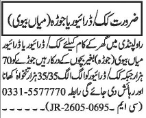 Domestic Helper Required - Mianwali - Mianwali
