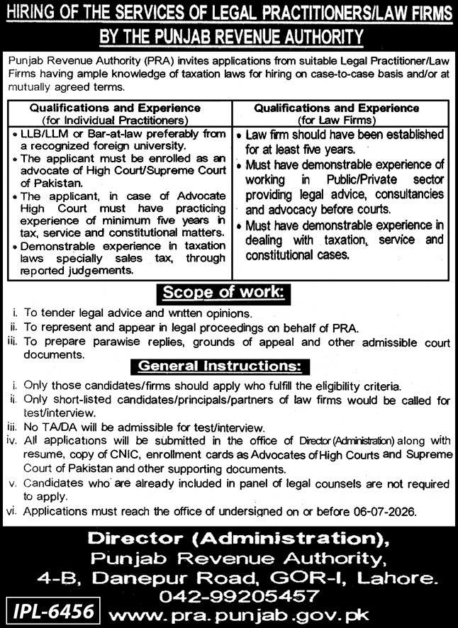 Legal Practitioners / Law Firms - Lahore