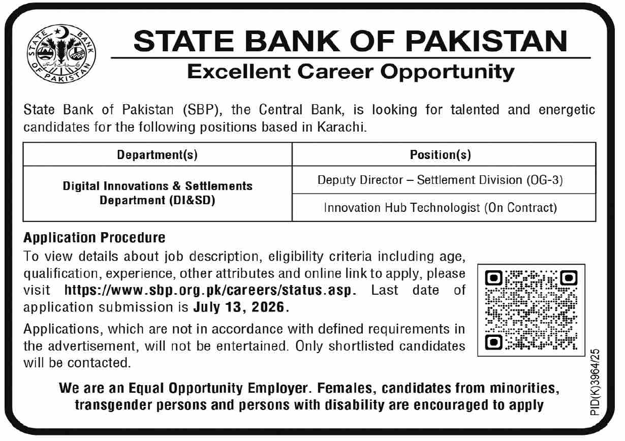 Deputy Director & Innovation Hub Technologist - Karachi