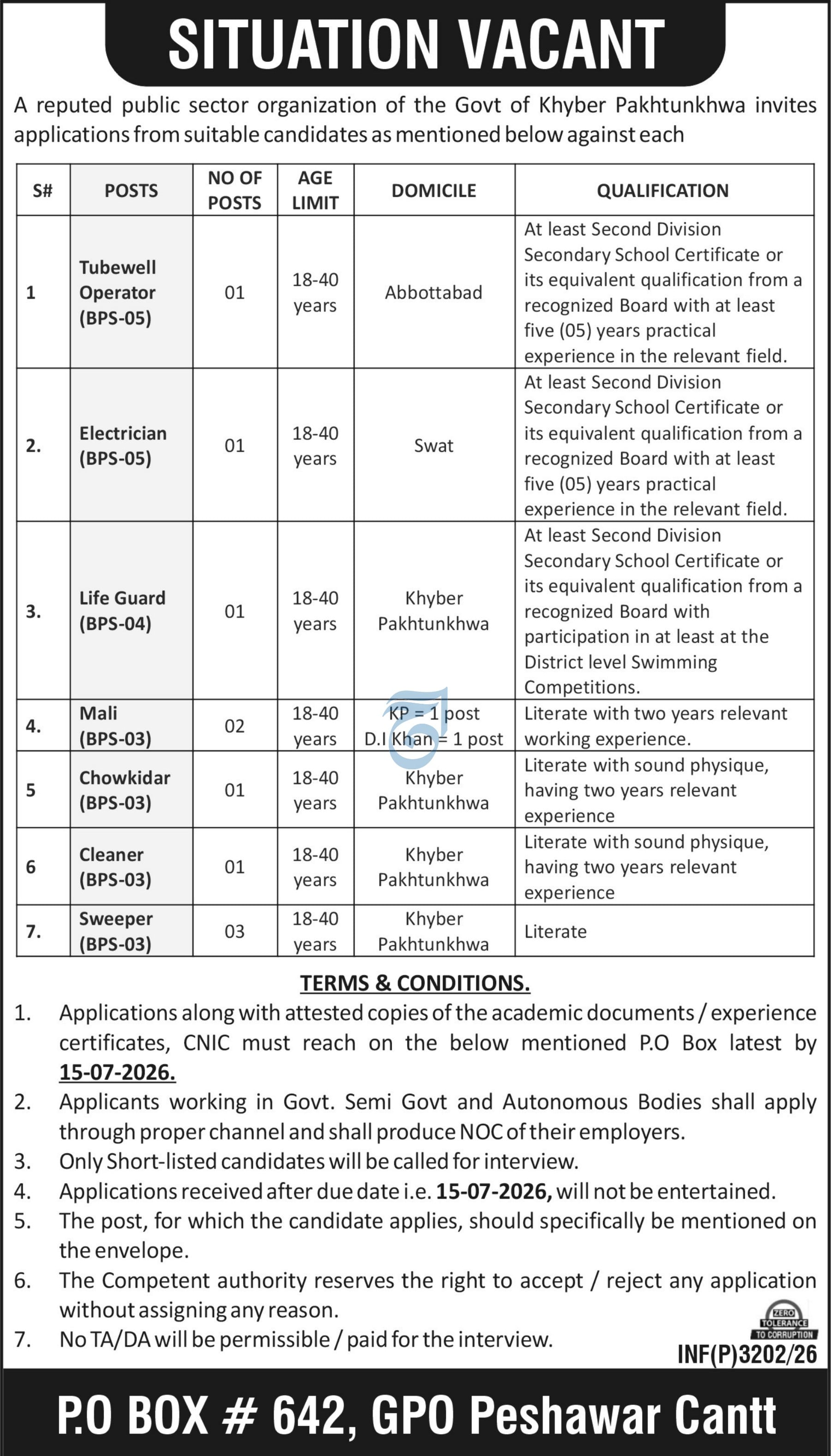 General Manager / Practice Lead – Transaction Advisory, Principal Specialist – Sectors Strategy & Analysis, Senior Manager IT & MIS - Chagai