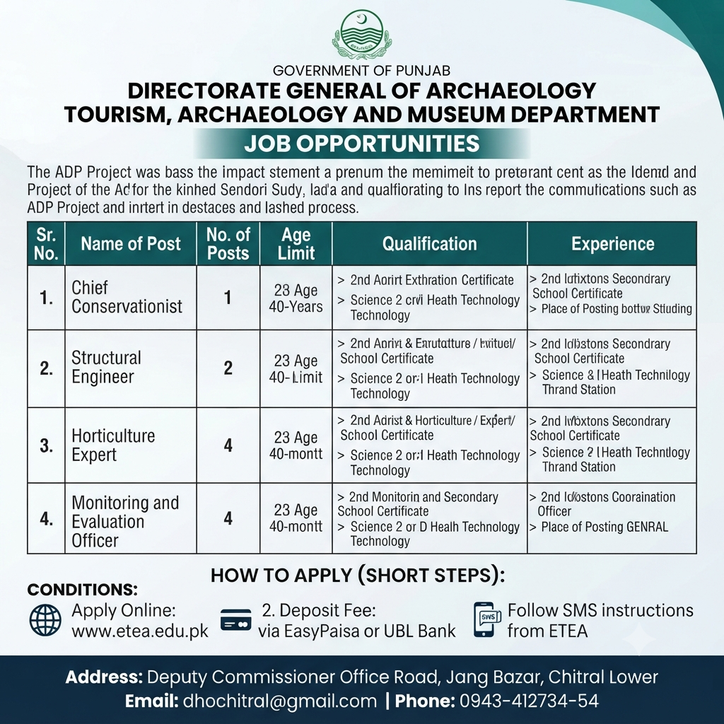 Chief Conservationist / Structural Engineer / Horticulture Expert - Lower Dir
