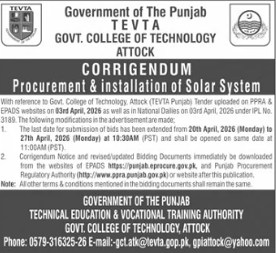Procurement & Installation of Solar System