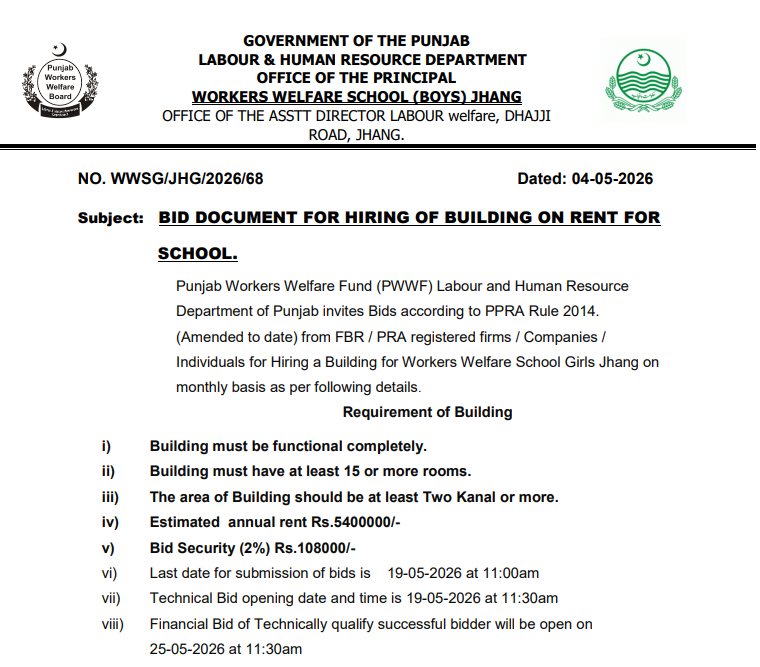 INVITATION FOR BIDS FOR THE PROCUREMENT OF IT EQUIPMENT FOR THE FINANCIAL YEAR 2025-26