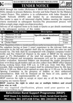Office Building Repair & Maintenance Framework (Financial Years 2025-26, 2026-27, and 2027-28) - Medical Superintendent, Ghulam Muhammad Mahar Medical College (GMMMC) Teaching Hospital, Sukkur, Government of Sindh