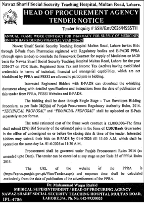 Sourcing of Office Stationery, Cleaning Goods, Furnitre, and IT Accessories (Financial Year 2026-2027) - Director Administration, National University of Modern Languages (NUML), Sector H-9, Islamabad