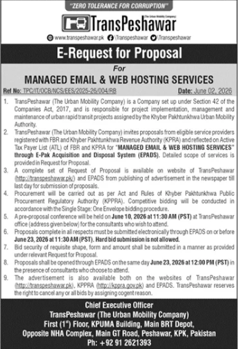 Managed Email & Web Hosting Services TransPeshawar - TransPeshawar (The Urban Mobility Company)