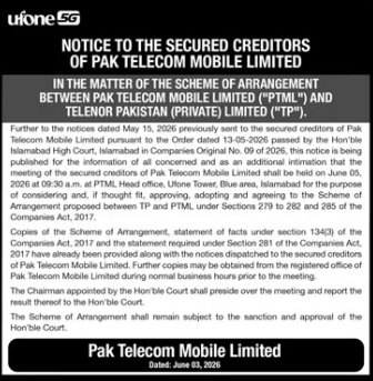 PTML Secured Creditors Meeting - Scheme with Telenor