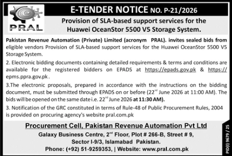 SLA Support Services - Huawei OceanStor 5500 V5 - PRAL