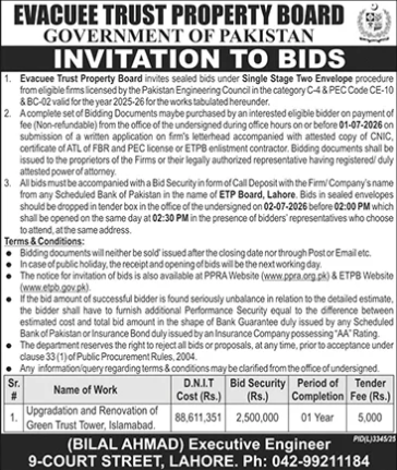 Upgradation of Green Trust Tower Islamabad - ETPB
