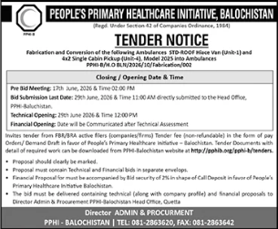 Fabrication & Conversion of Toyota Hiace Van - PPHI Balochistan - People's Primary Healthcare Initiative (PPHI), Balochistan